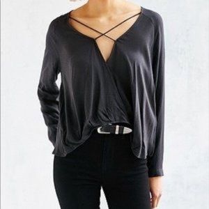 Silence and Noise Criss Cross Blouse